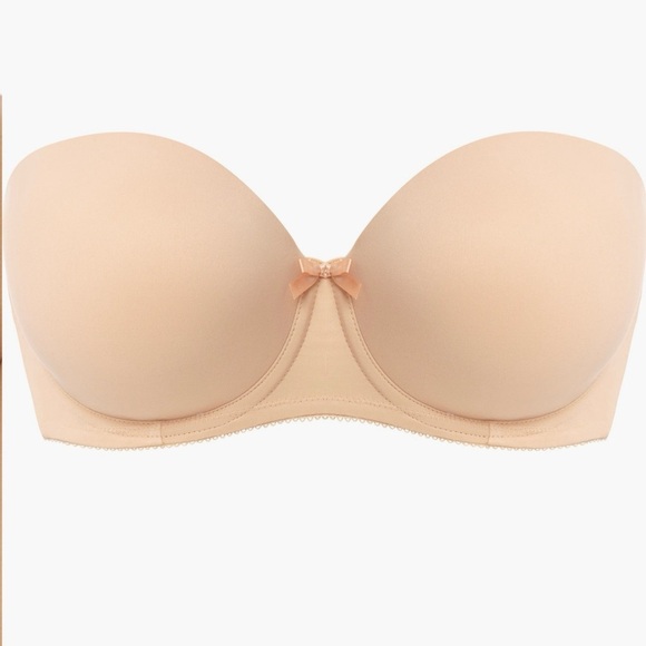 NWT FREYA DECO CONVERTIBLE STRAPLESS UNDERWIRE BRA SZ 32J (UK) 32N (US) - Picture 5 of 10